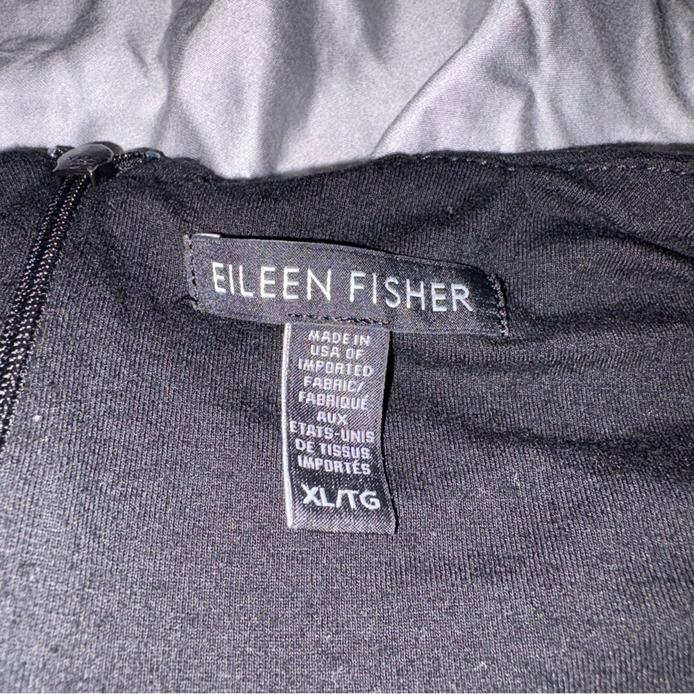 Eileen Fisher Black jumpsuit Clean Neckline